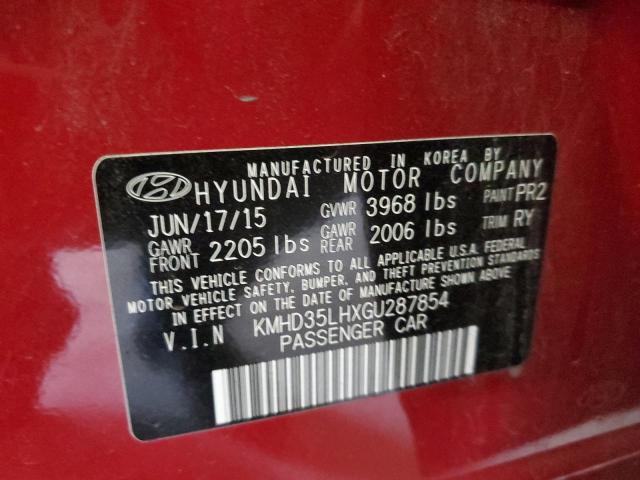 Photo 11 VIN: KMHD35LHXGU287854 - HYUNDAI ELANTRA 