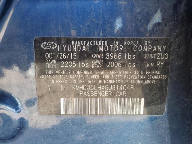 Photo 11 VIN: KMHD35LHXGU314048 - HYUNDAI ELANTRA GT 