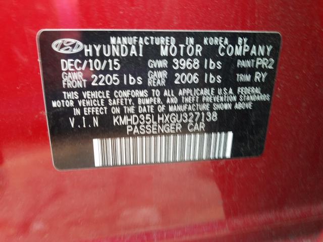 Photo 9 VIN: KMHD35LHXGU327138 - HYUNDAI ELANTRA GT 