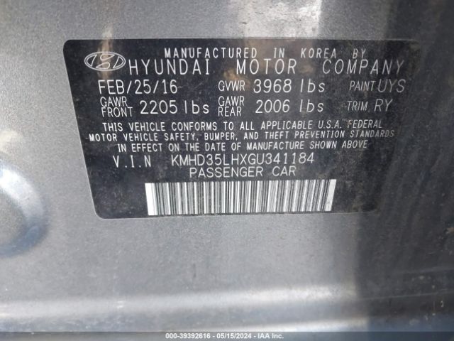 Photo 8 VIN: KMHD35LHXGU341184 - HYUNDAI ELANTRA GT 