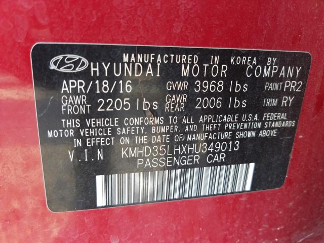 Photo 9 VIN: KMHD35LHXHU349013 - HYUNDAI ELANTRA GT 