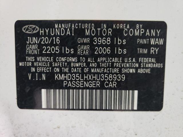 Photo 11 VIN: KMHD35LHXHU358939 - HYUNDAI ELANTRA 