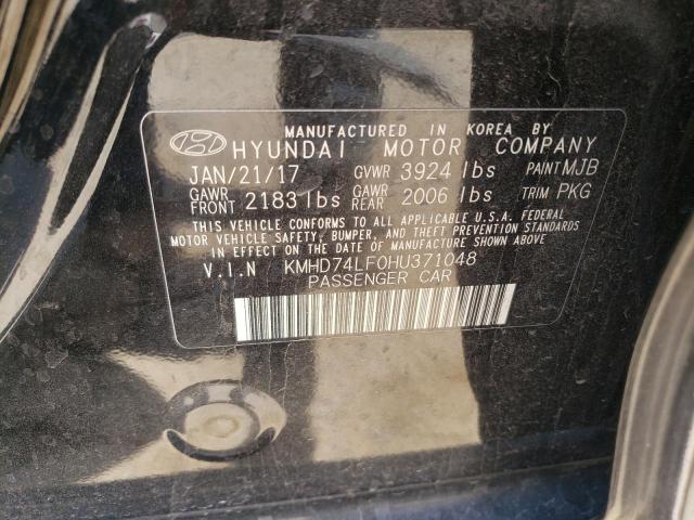 Photo 11 VIN: KMHD74LF0HU371048 - HYUNDAI ELANTRA 