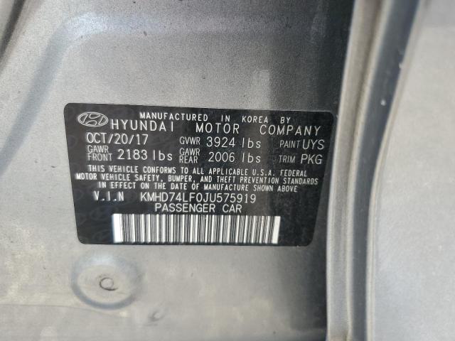 Photo 11 VIN: KMHD74LF0JU575919 - HYUNDAI ELANTRA 