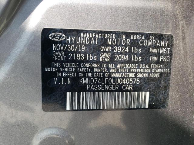 Photo 11 VIN: KMHD74LF0LU040575 - HYUNDAI ELANTRA 