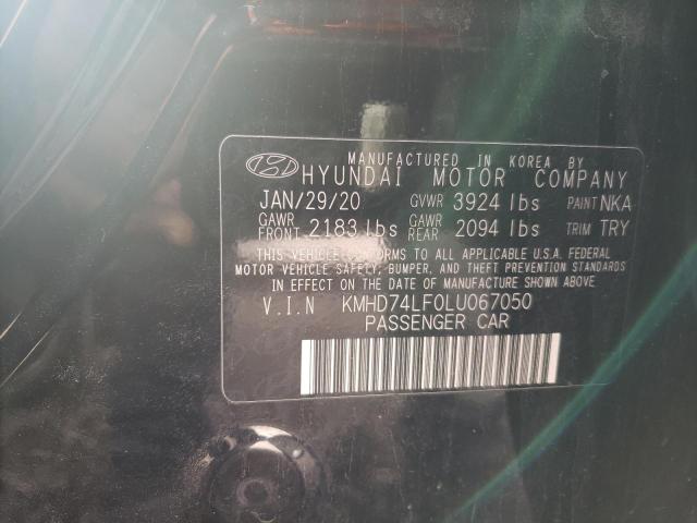 Photo 12 VIN: KMHD74LF0LU067050 - HYUNDAI ELANTRA SE 