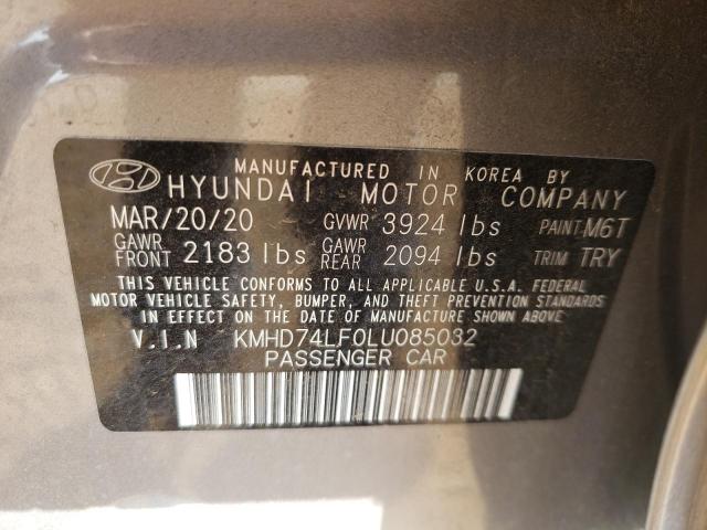 Photo 9 VIN: KMHD74LF0LU085032 - HYUNDAI ELANTRA SE 