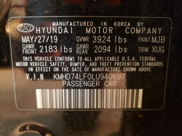 Photo 12 VIN: KMHD74LF0LU940697 - HYUNDAI ELANTRA SE 