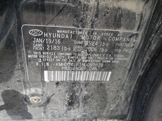 Photo 11 VIN: KMHD74LF1HU097679 - HYUNDAI ELANTRA SE 