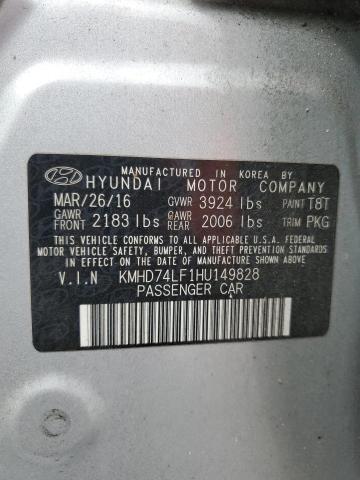 Photo 11 VIN: KMHD74LF1HU149828 - HYUNDAI ELANTRA 