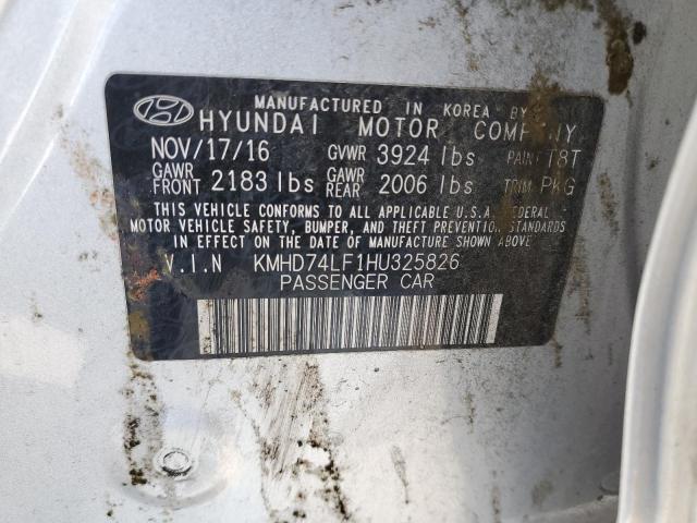 Photo 11 VIN: KMHD74LF1HU325826 - HYUNDAI ELANTRA SE 