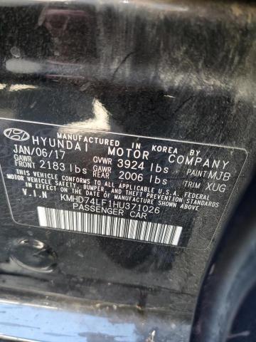 Photo 11 VIN: KMHD74LF1HU371026 - HYUNDAI ELANTRA 