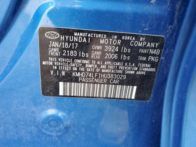 Photo 11 VIN: KMHD74LF1HU383029 - HYUNDAI ELANTRA SE 