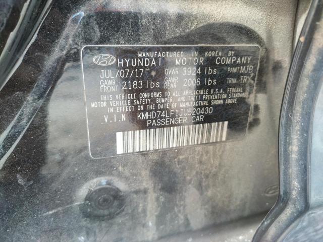 Photo 11 VIN: KMHD74LF1JU520430 - HYUNDAI ELANTRA 