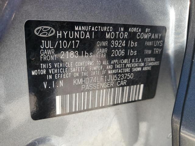 Photo 12 VIN: KMHD74LF1JU523750 - HYUNDAI ELANTRA SE 