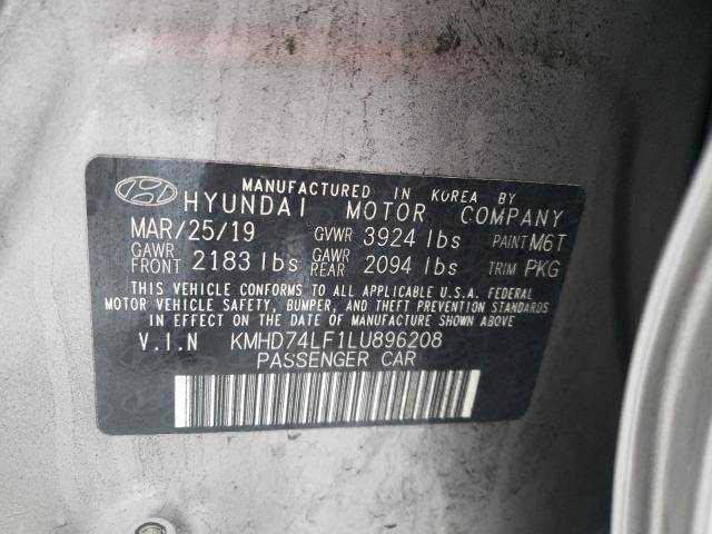 Photo 9 VIN: KMHD74LF1LU896208 - HYUNDAI ELANTRA SE 