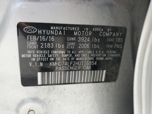 Photo 11 VIN: KMHD74LF2HU116854 - HYUNDAI ELANTRA 