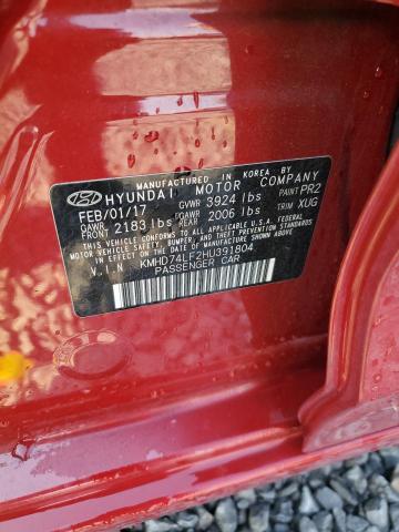 Photo 11 VIN: KMHD74LF2HU391804 - HYUNDAI ELANTRA SE 