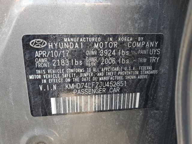 Photo 11 VIN: KMHD74LF2JU452851 - HYUNDAI ELANTRA SE 