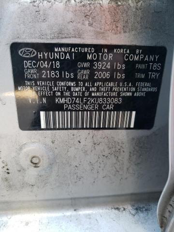 Photo 12 VIN: KMHD74LF2KU833083 - HYUNDAI ELANTRA SE 