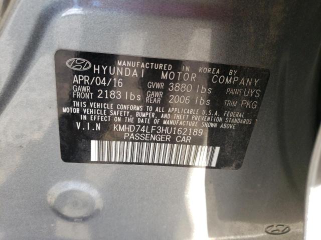 Photo 11 VIN: KMHD74LF3HU162189 - HYUNDAI ELANTRA SE 