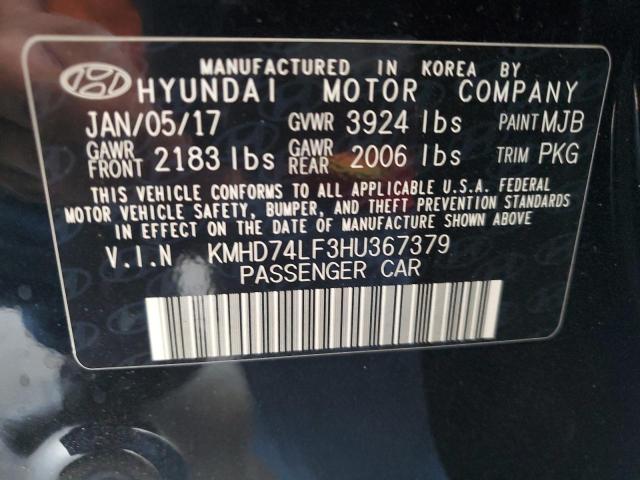 Photo 11 VIN: KMHD74LF3HU367379 - HYUNDAI ELANTRA SE 