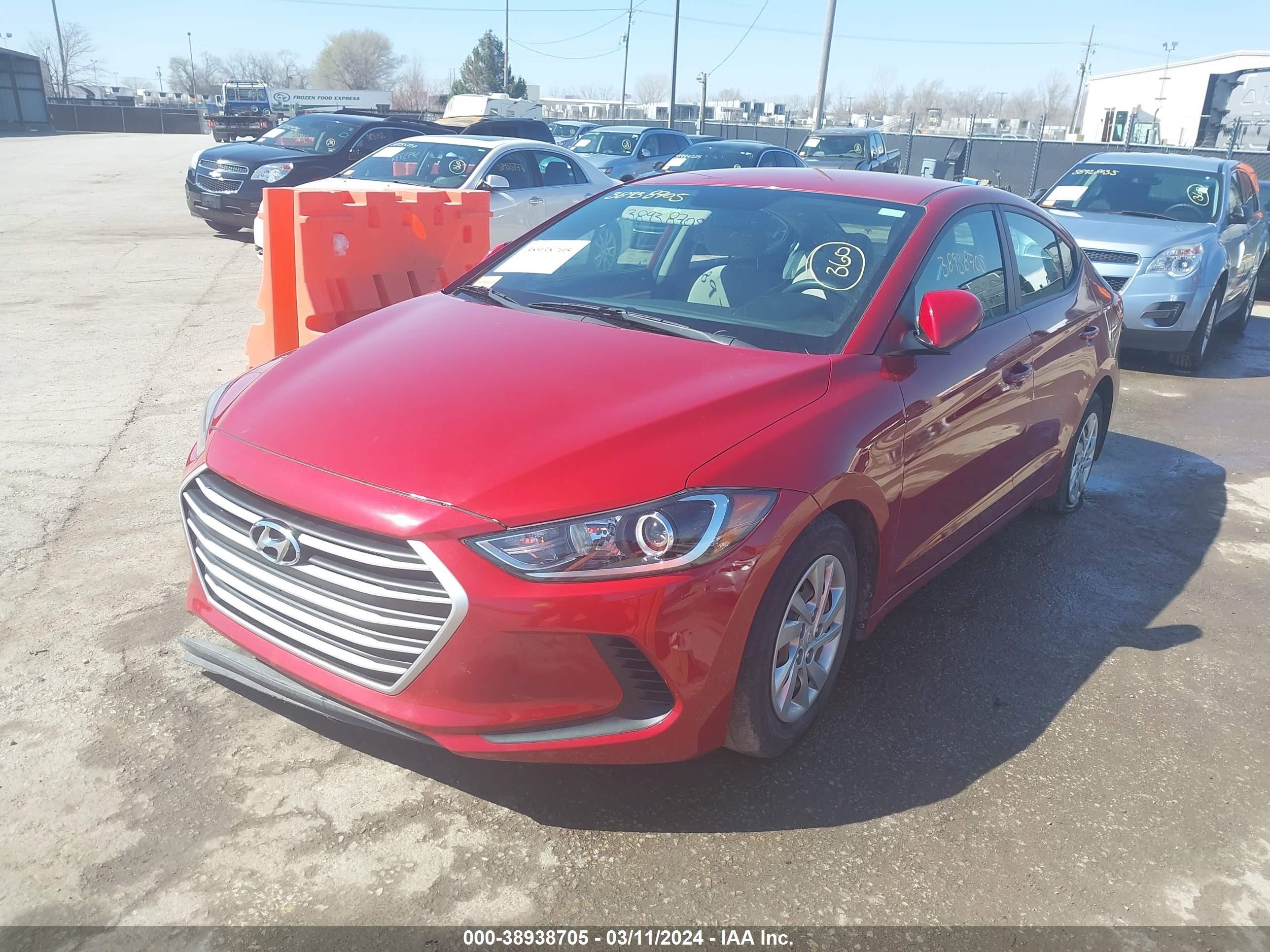 Photo 1 VIN: KMHD74LF3HU391844 - HYUNDAI ELANTRA 