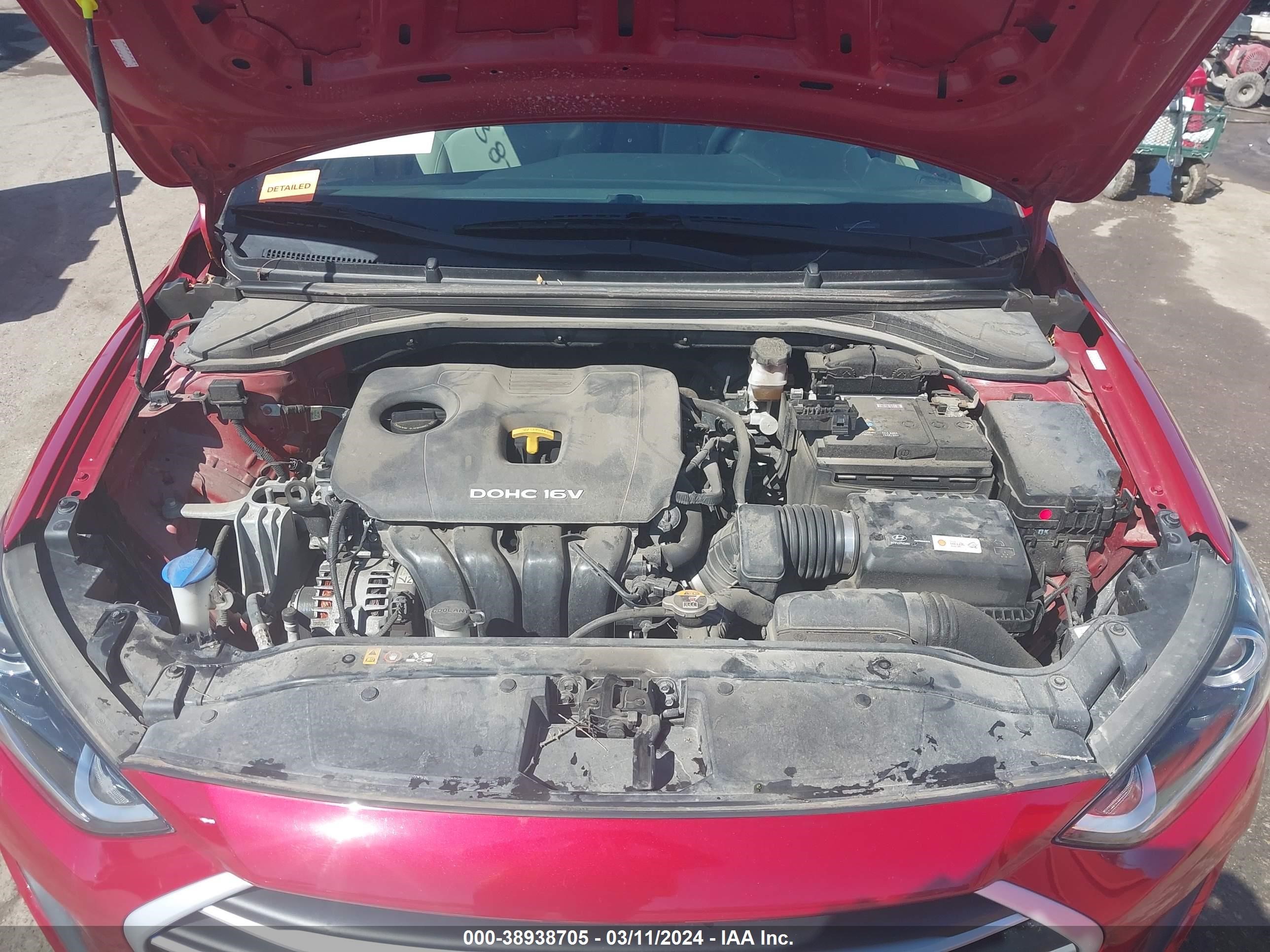 Photo 9 VIN: KMHD74LF3HU391844 - HYUNDAI ELANTRA 