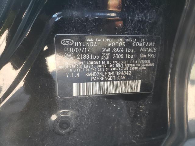 Photo 11 VIN: KMHD74LF3HU394842 - HYUNDAI ELANTRA SE 