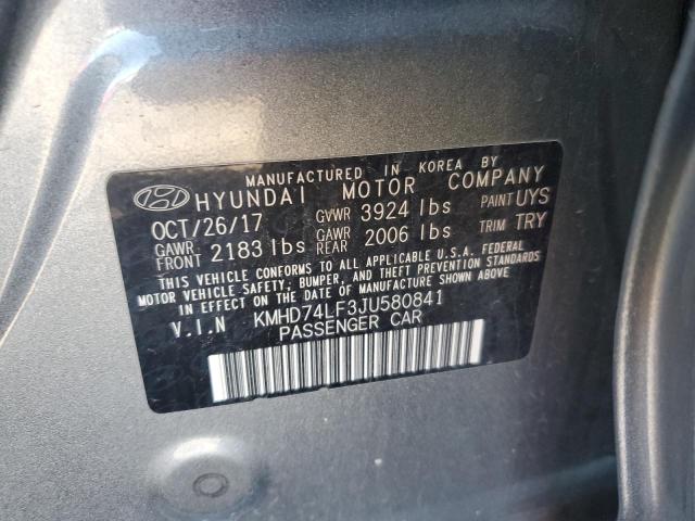 Photo 11 VIN: KMHD74LF3JU580841 - HYUNDAI ELANTRA 