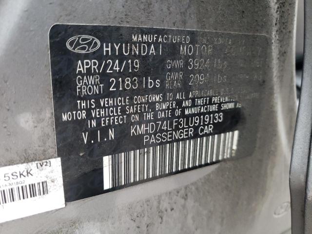 Photo 11 VIN: KMHD74LF3LU919133 - HYUNDAI ELANTRA SE 