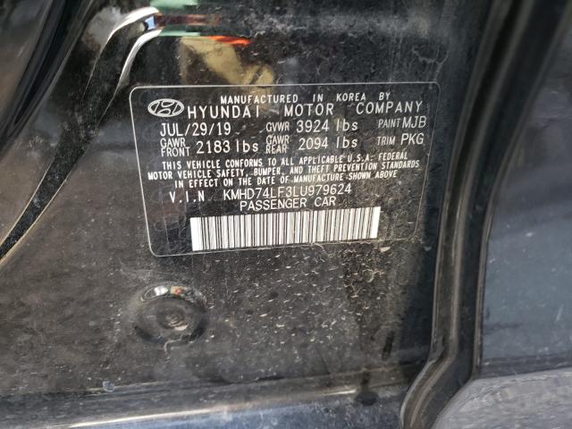 Photo 9 VIN: KMHD74LF3LU979624 - HYUNDAI ELANTRA SE 