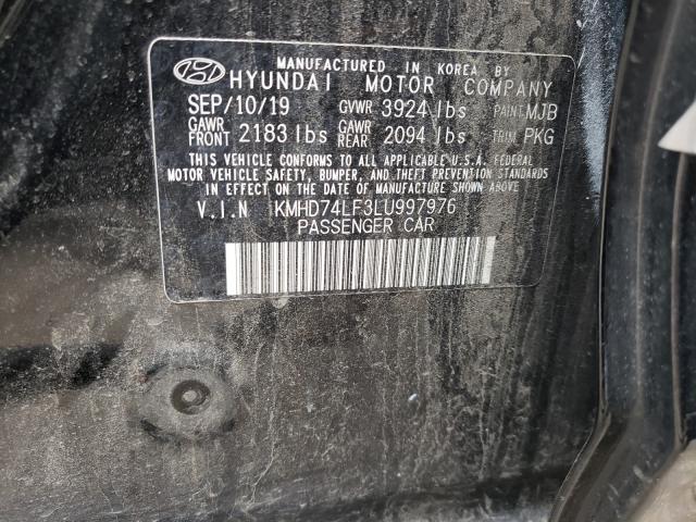 Photo 9 VIN: KMHD74LF3LU997976 - HYUNDAI ELANTRA SE 