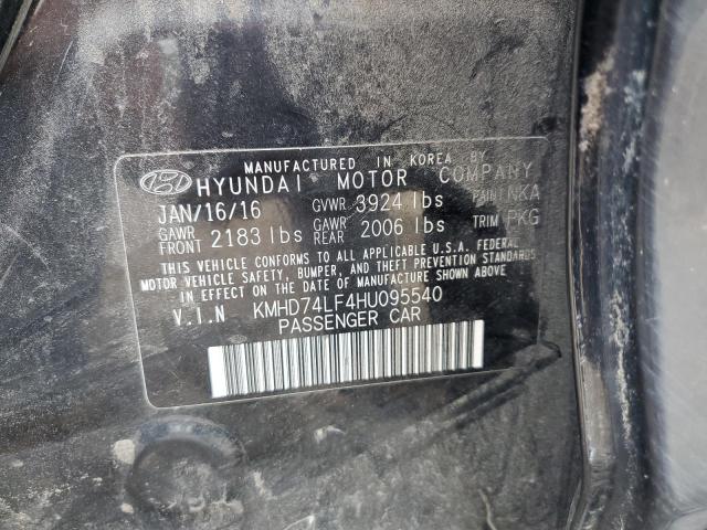 Photo 11 VIN: KMHD74LF4HU095540 - HYUNDAI ELANTRA 