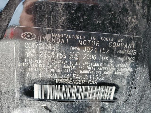 Photo 11 VIN: KMHD74LF4HU311502 - HYUNDAI ELANTRA SE 