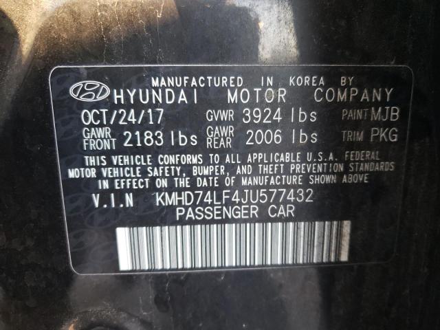 Photo 11 VIN: KMHD74LF4JU577432 - HYUNDAI ELANTRA SE 