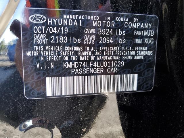 Photo 11 VIN: KMHD74LF4LU011029 - HYUNDAI ELANTRA SE 