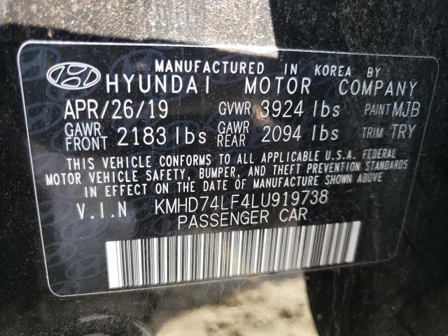 Photo 11 VIN: KMHD74LF4LU919738 - HYUNDAI ELANTRA SE 