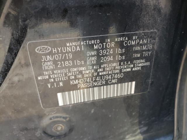 Photo 9 VIN: KMHD74LF4LU947460 - HYUNDAI ELANTRA SE 