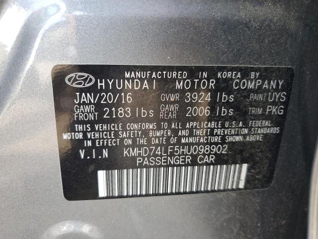 Photo 11 VIN: KMHD74LF5HU098902 - HYUNDAI ELANTRA SE 