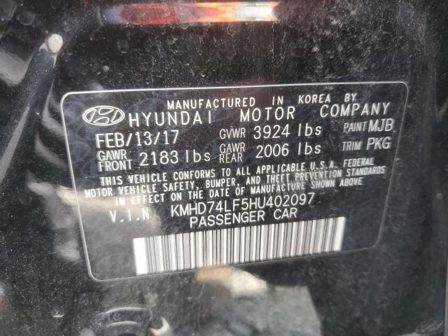 Photo 12 VIN: KMHD74LF5HU402097 - HYUNDAI ELANTRA SE 