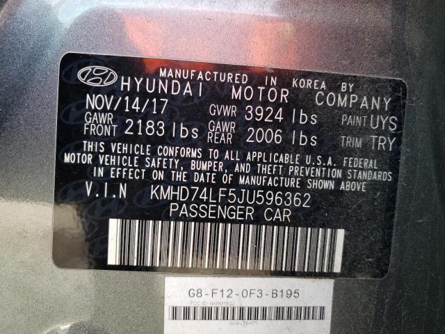 Photo 11 VIN: KMHD74LF5JU596362 - HYUNDAI ELANTRA 