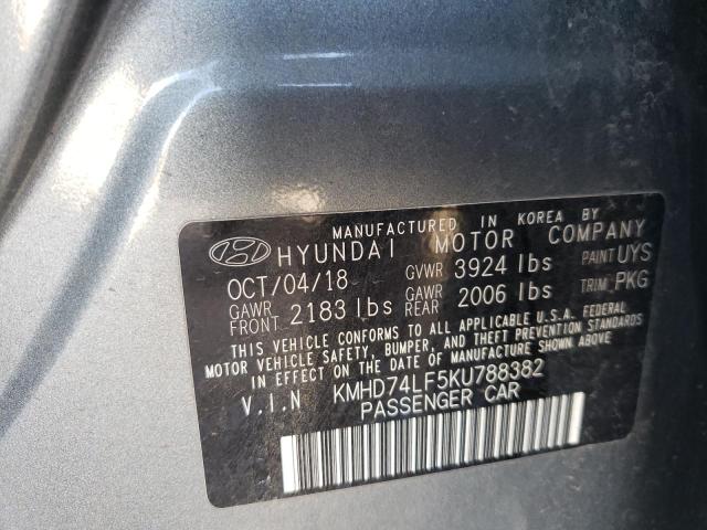 Photo 11 VIN: KMHD74LF5KU788382 - HYUNDAI ELANTRA SE 