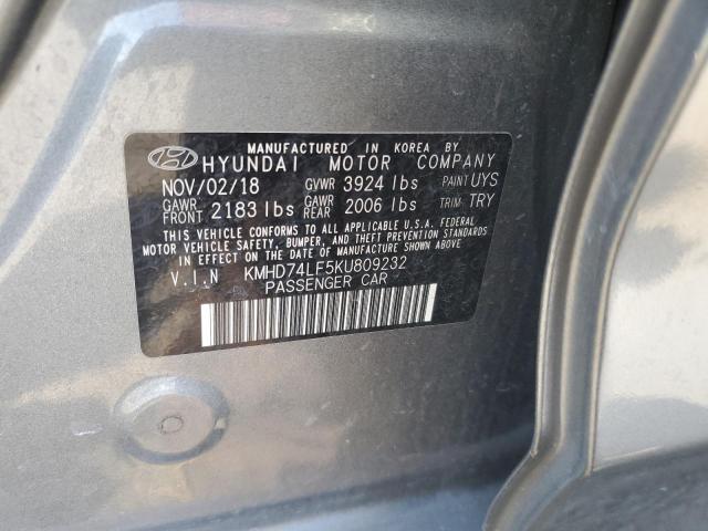 Photo 12 VIN: KMHD74LF5KU809232 - HYUNDAI ELANTRA 