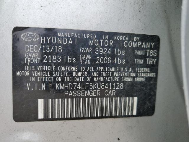 Photo 11 VIN: KMHD74LF5KU841128 - HYUNDAI ELANTRA 