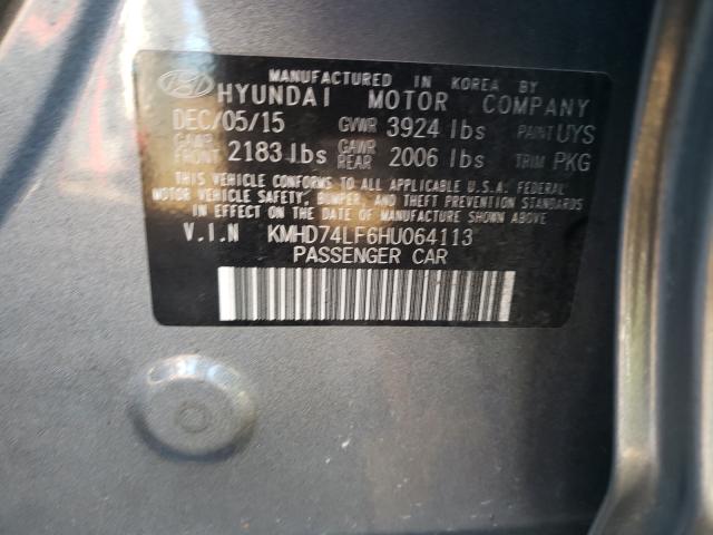 Photo 9 VIN: KMHD74LF6HU064113 - HYUNDAI ELANTRA SE 