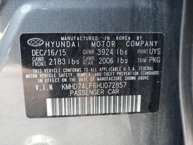 Photo 9 VIN: KMHD74LF6HU072857 - HYUNDAI ELANTRA SE 