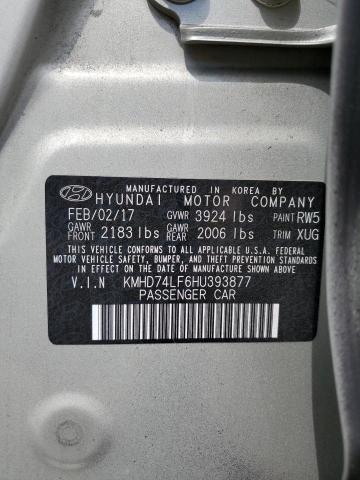 Photo 11 VIN: KMHD74LF6HU393877 - HYUNDAI ELANTRA 