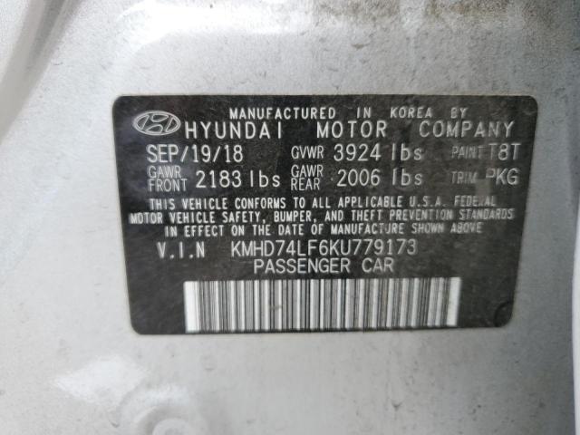 Photo 11 VIN: KMHD74LF6KU779173 - HYUNDAI ELANTRA SE 