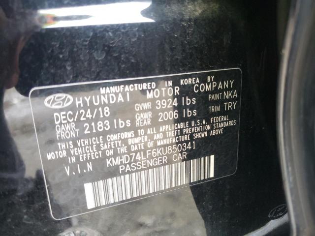 Photo 11 VIN: KMHD74LF6KU850341 - HYUNDAI ELANTRA 